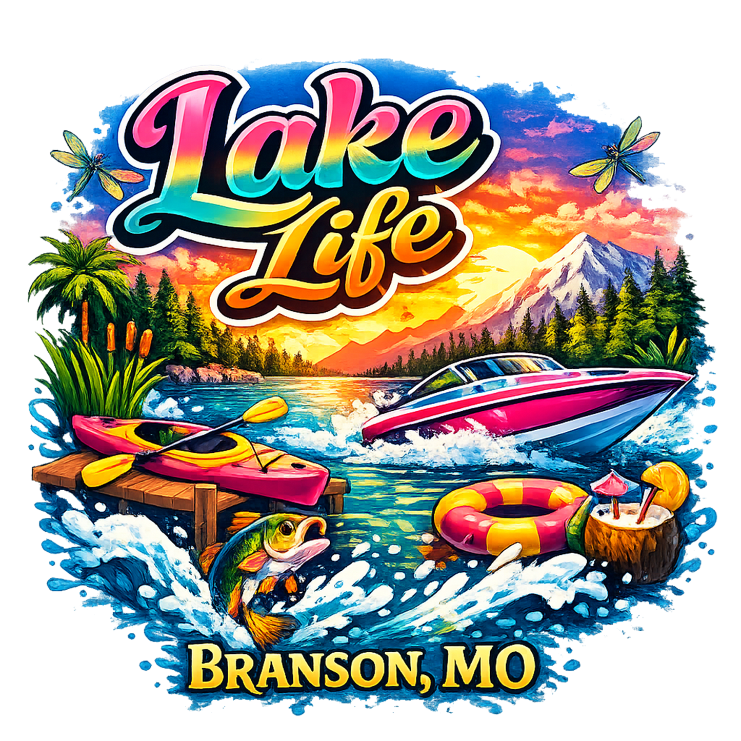 T-Shirt - Branson Lake Life