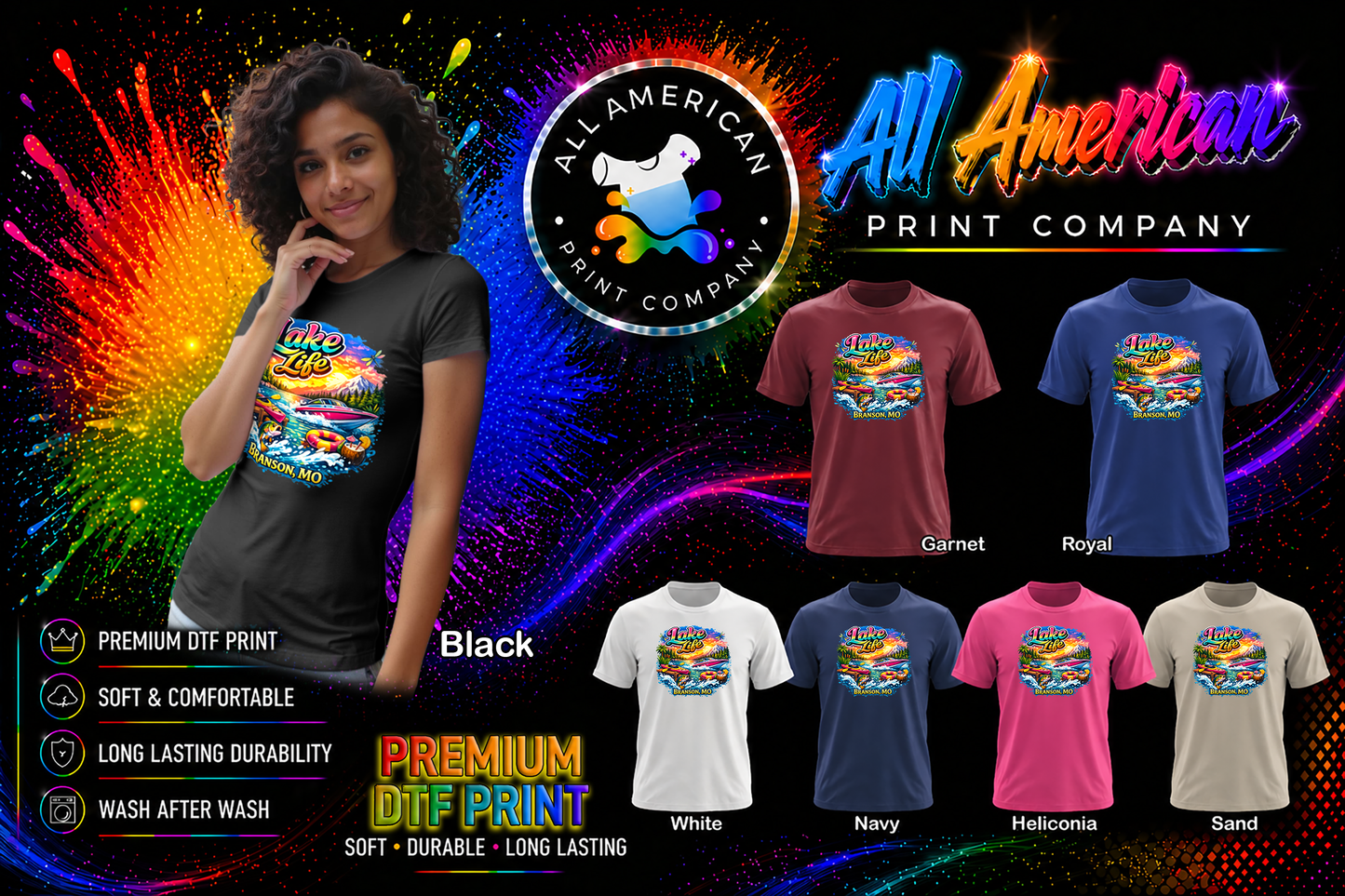 T-Shirt - Branson Lake Life