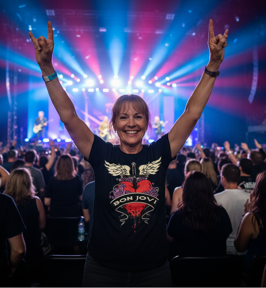Bon Jovi Vintage Style Logo T-Shirt
