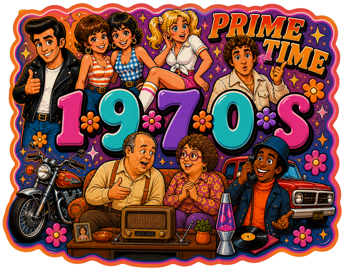 T-Shirt - Gen X - 70s Television