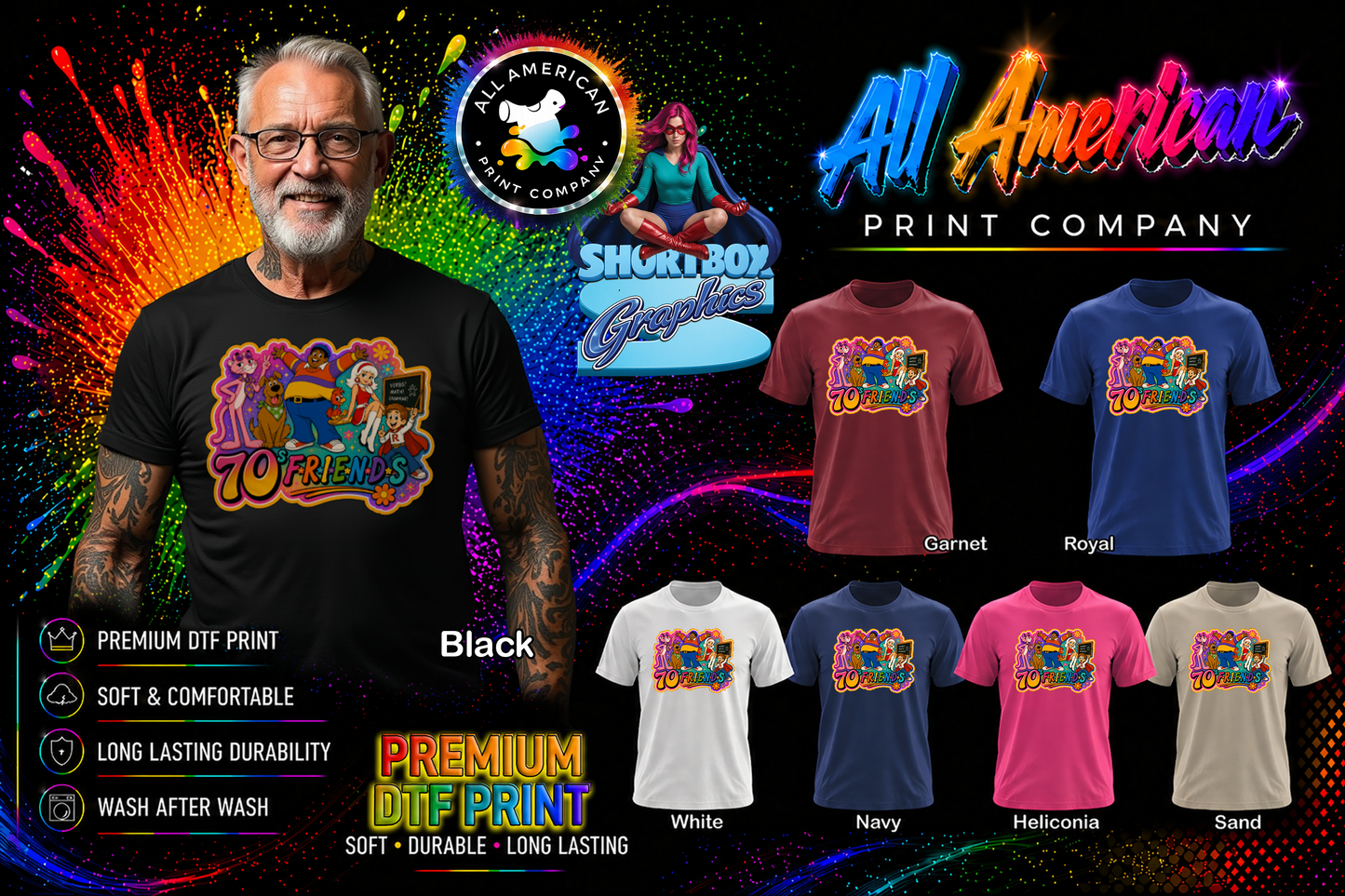T-Shirt - Gen X - 70s Friends