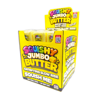 Fun Doh 10" JUMBO Butter Squish Slow Rise Toy- 9/Display: Wholesale Price