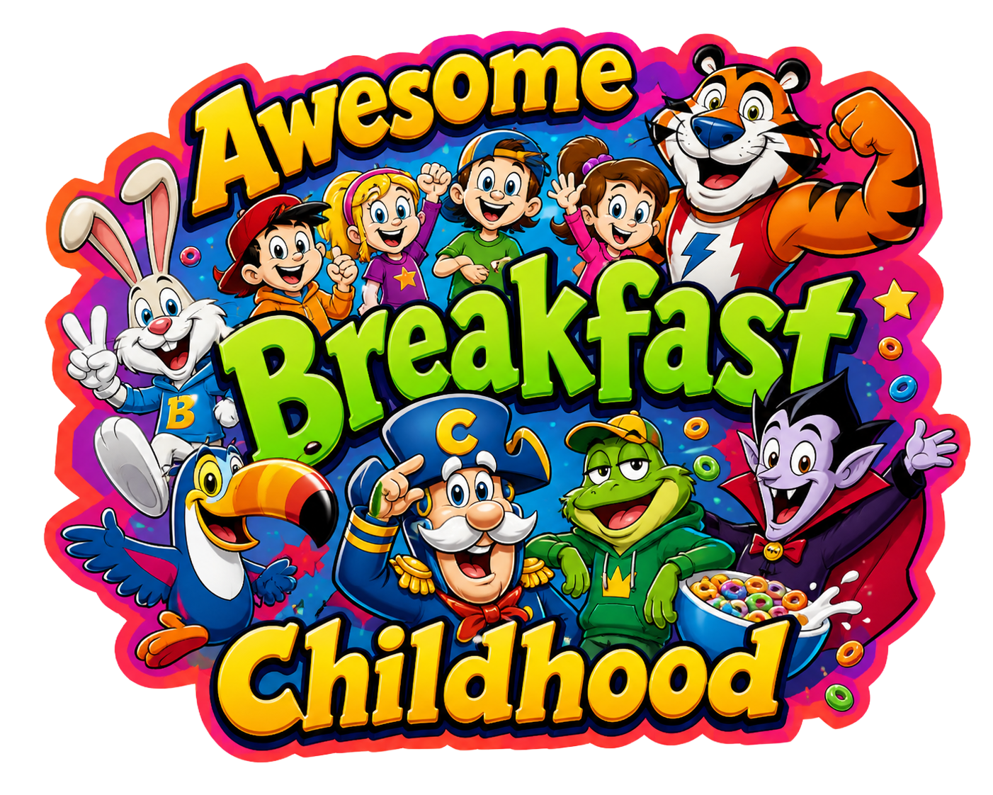 T-Shirt - Gen X - 80s Breakfast