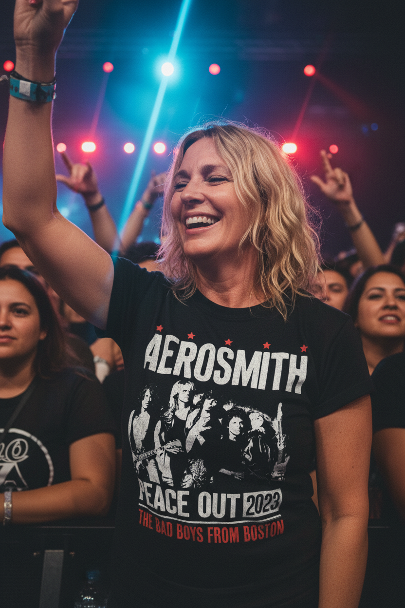 Aerosmith Vintage Style Peace Out T-Shirt