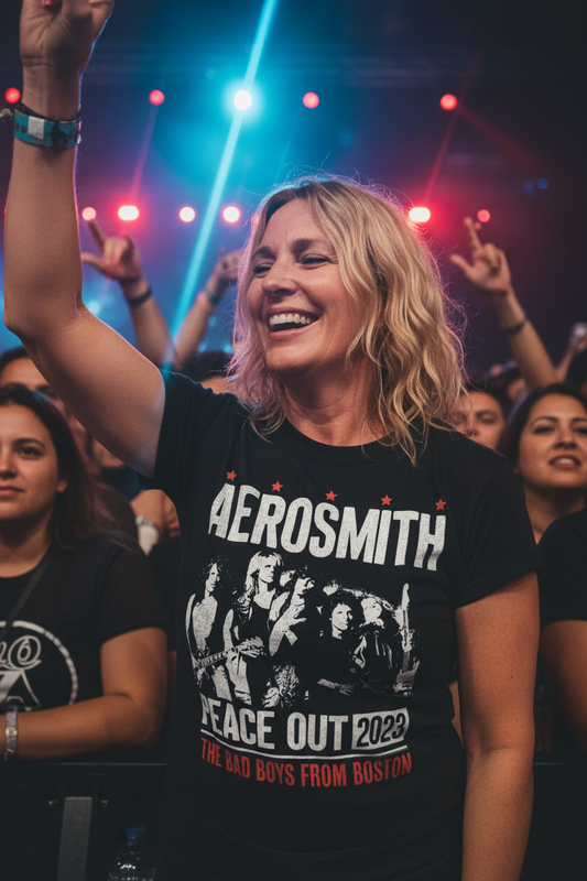 Aerosmith Vintage Style Peace Out T-Shirt