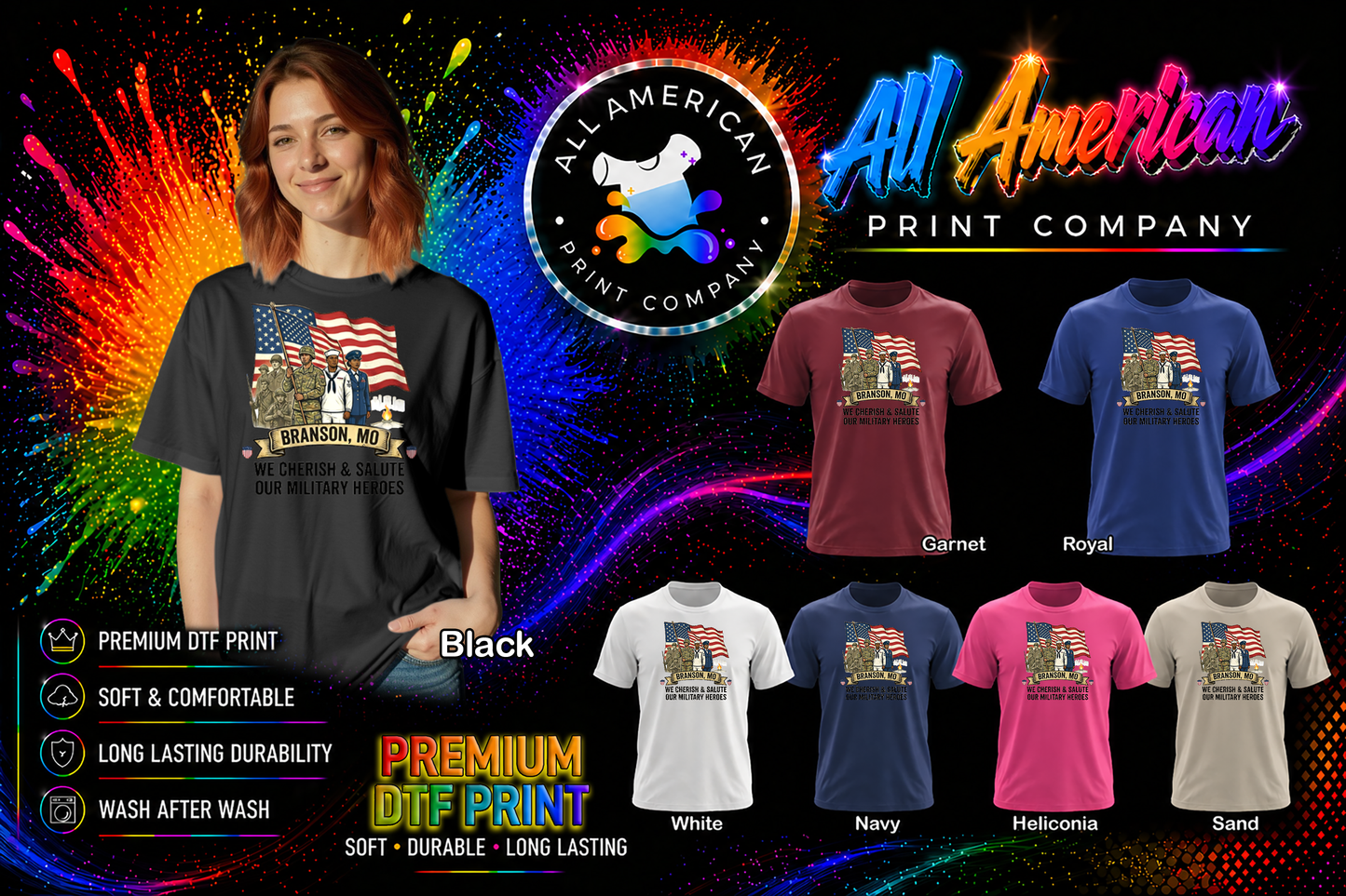 T-Shirt - Branson - Salute