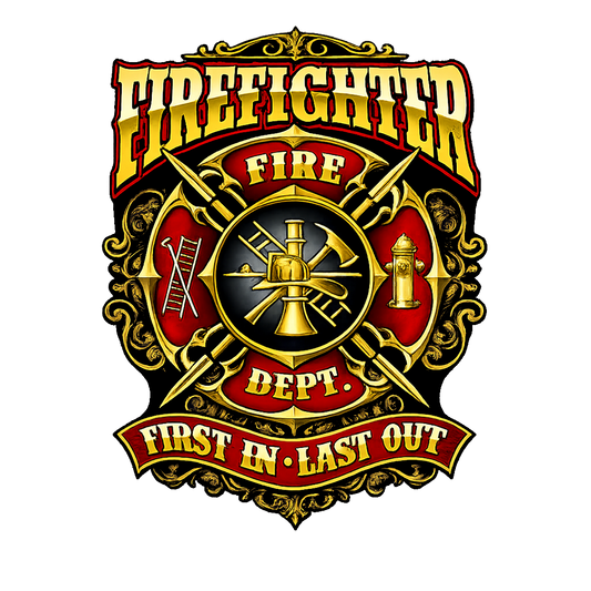 T-Shirt - Firefighter - First In, Last Out