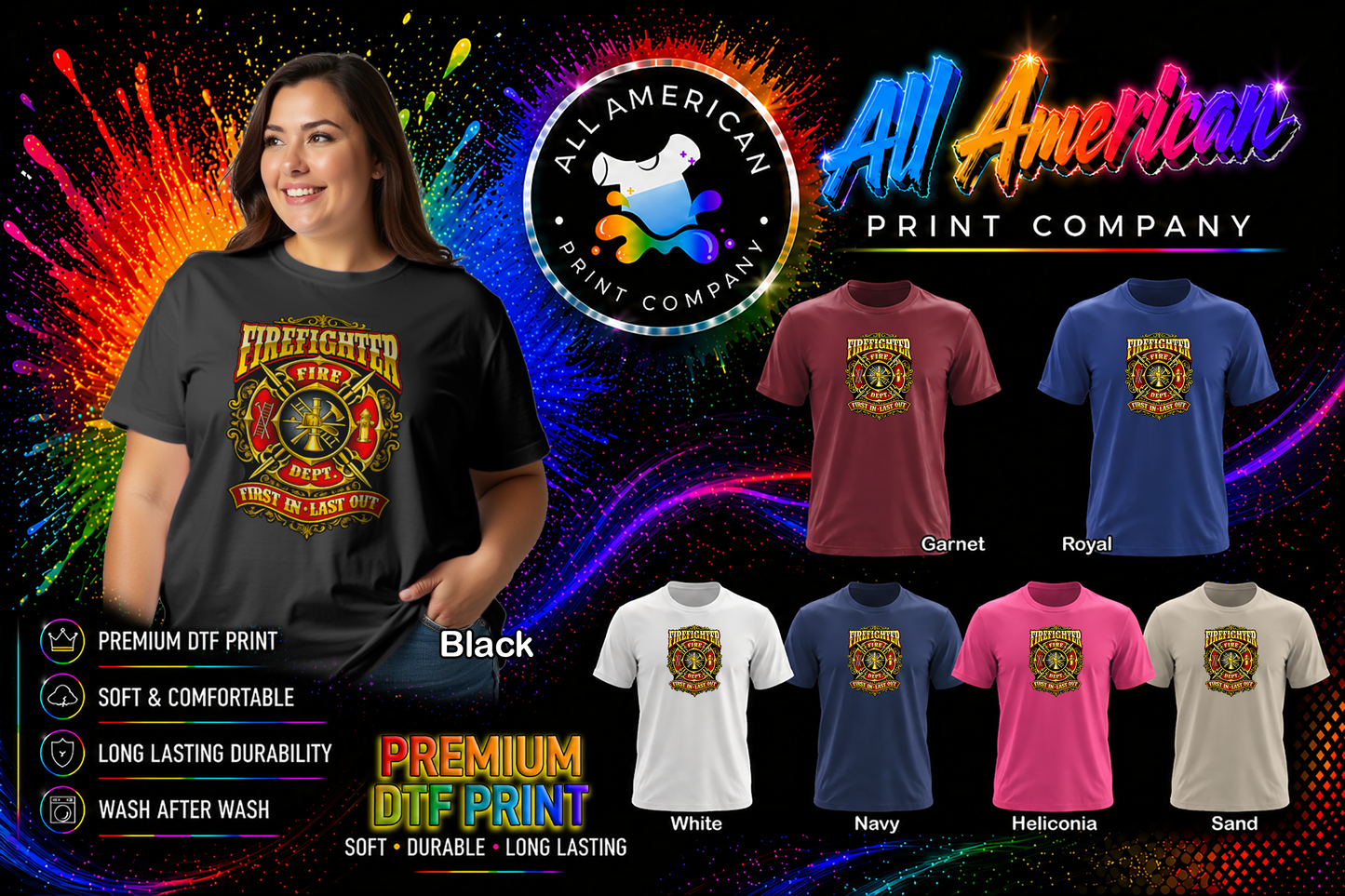T-Shirt - Firefighter Support