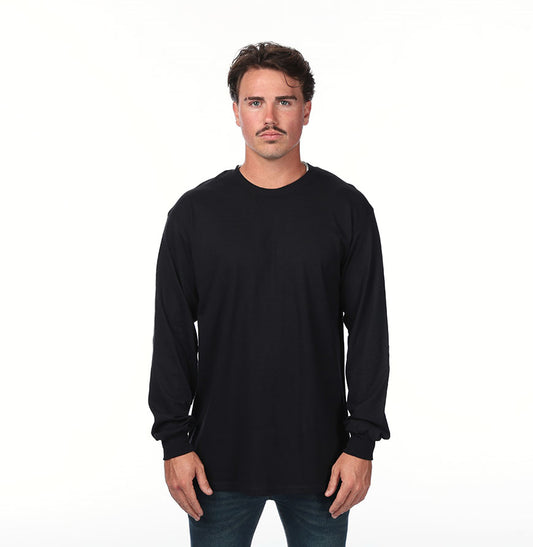 Gildan G540 long-sleeve T-shirt in Black