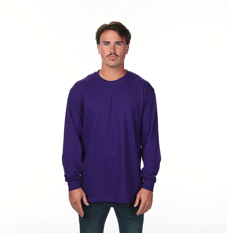 Gildan G540 long-sleeve T-shirt in Purple