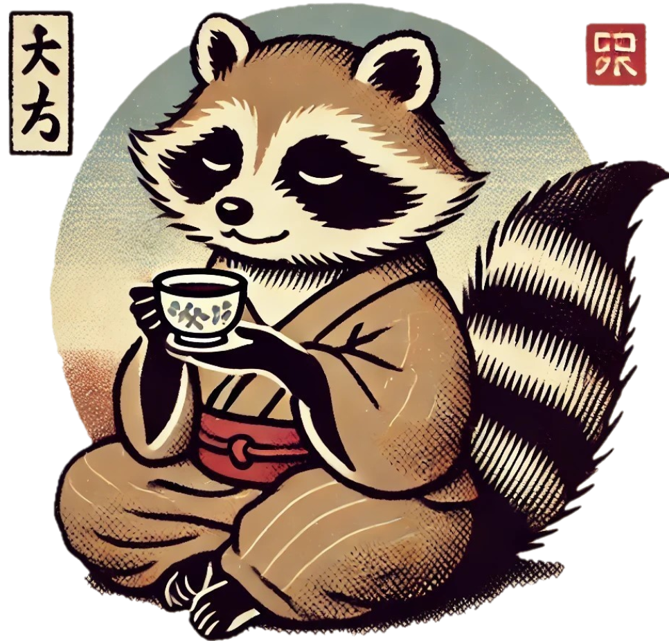 t-shirt-asian-racoon