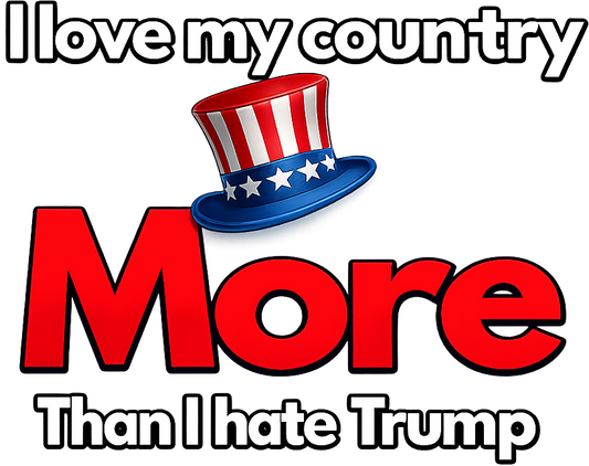 T-shirt - I Love My Country - with Top Hat