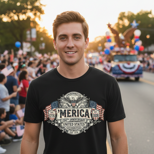 T-Shirt - 250th Anniv 'Merica Colonial Style