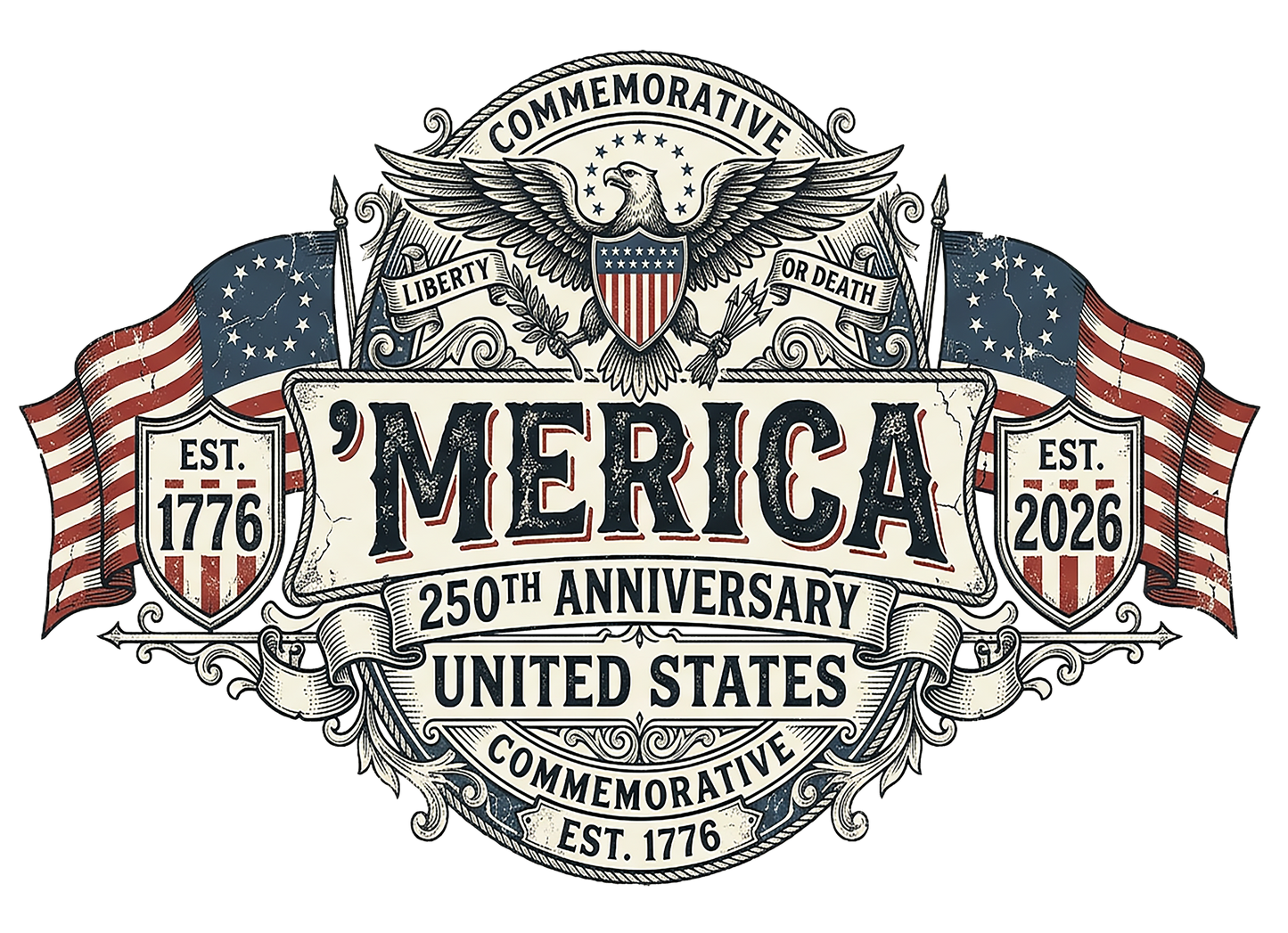 T-Shirt - 250th Anniv - Colonial Style