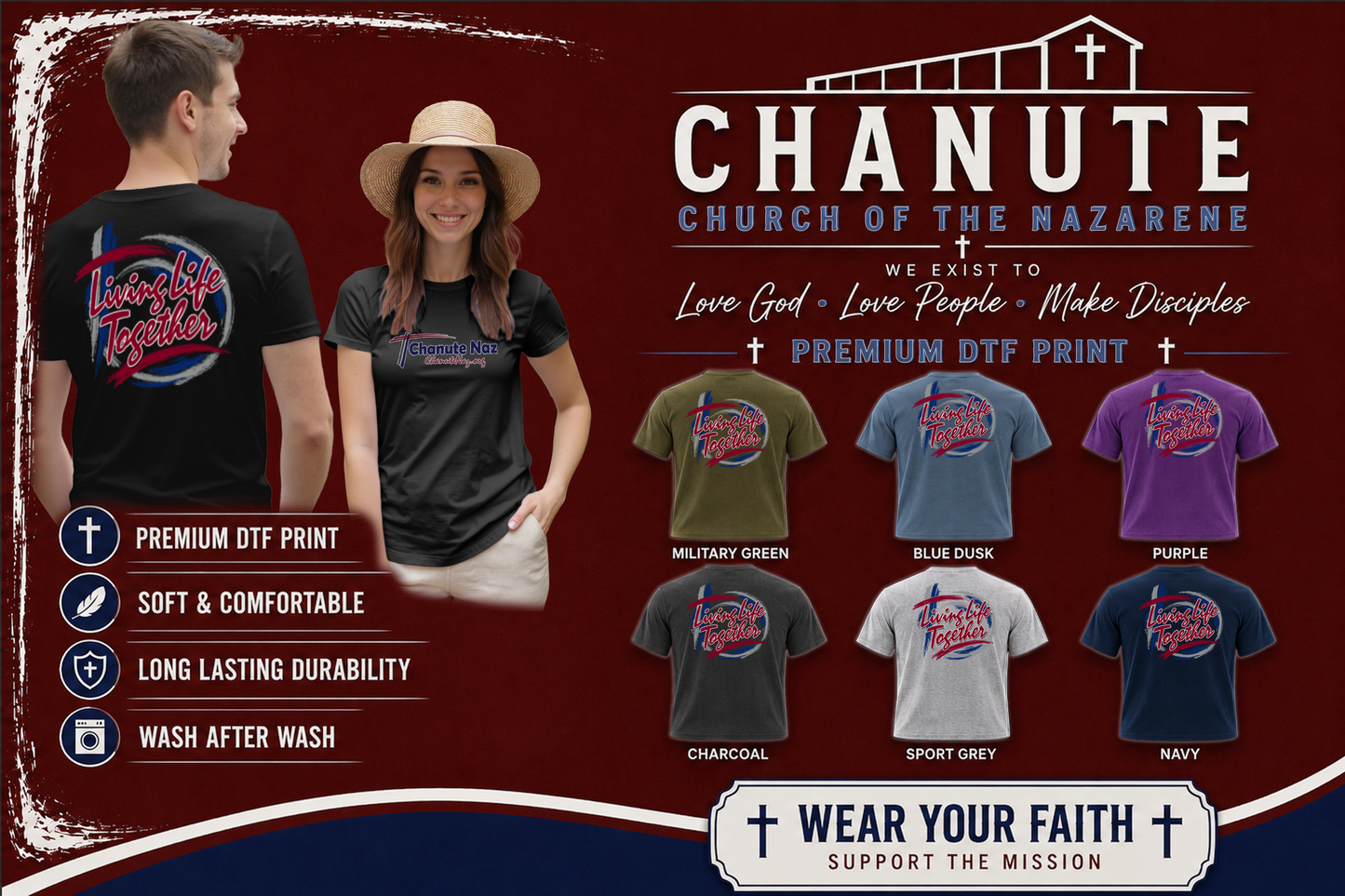 Chanute Naz - Living Life Together T-Shirt