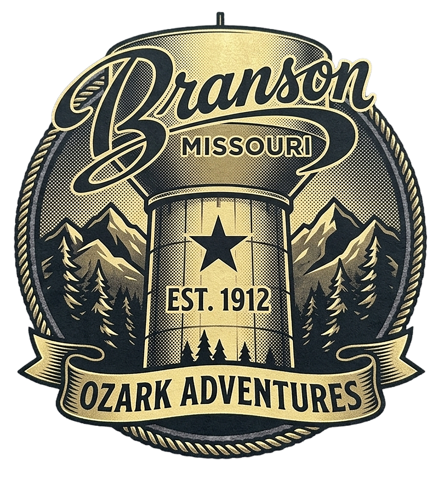 T-Shirt - Branson - Water Tower