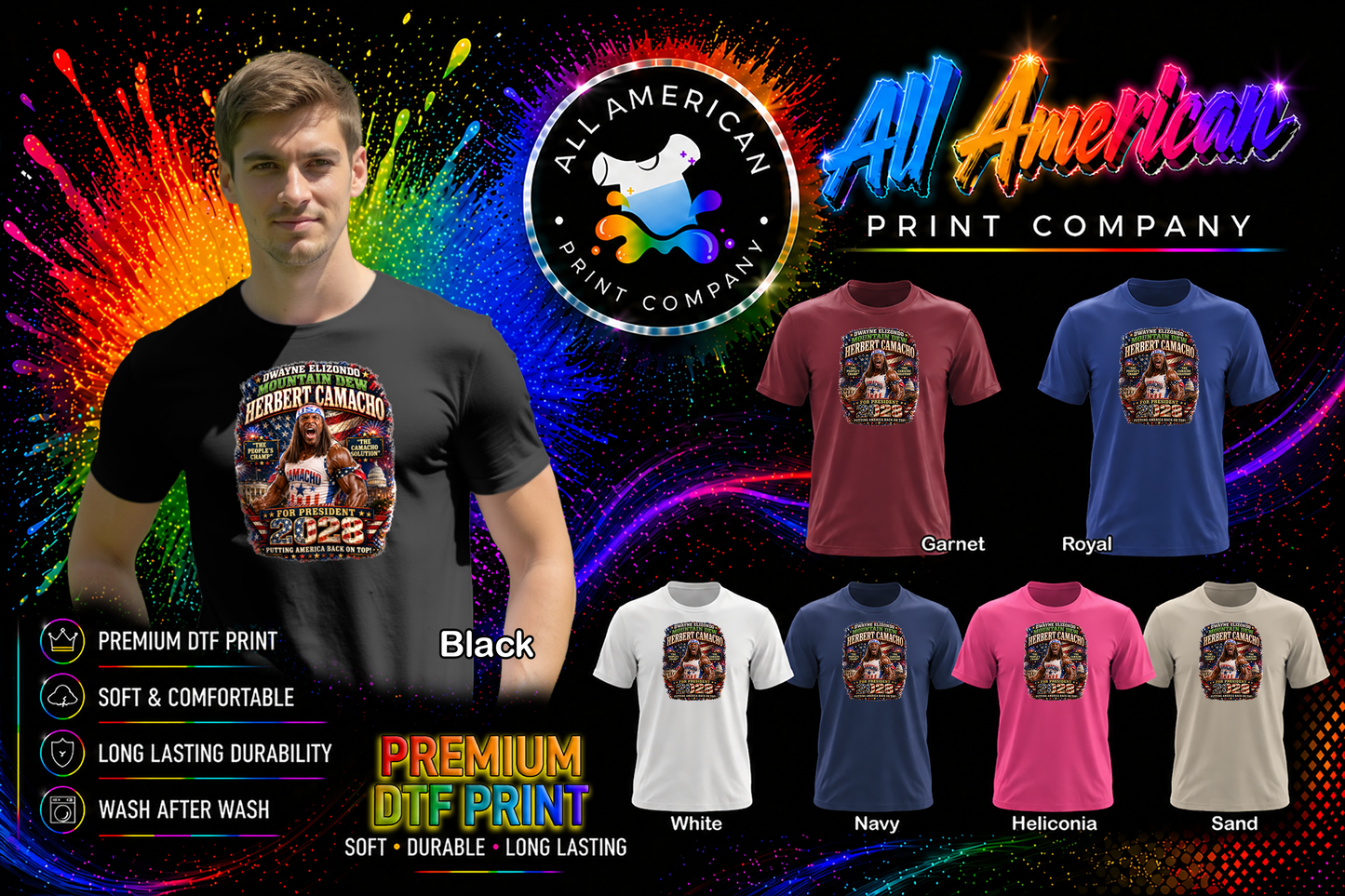 T-Shirt - Camacho for President 2028