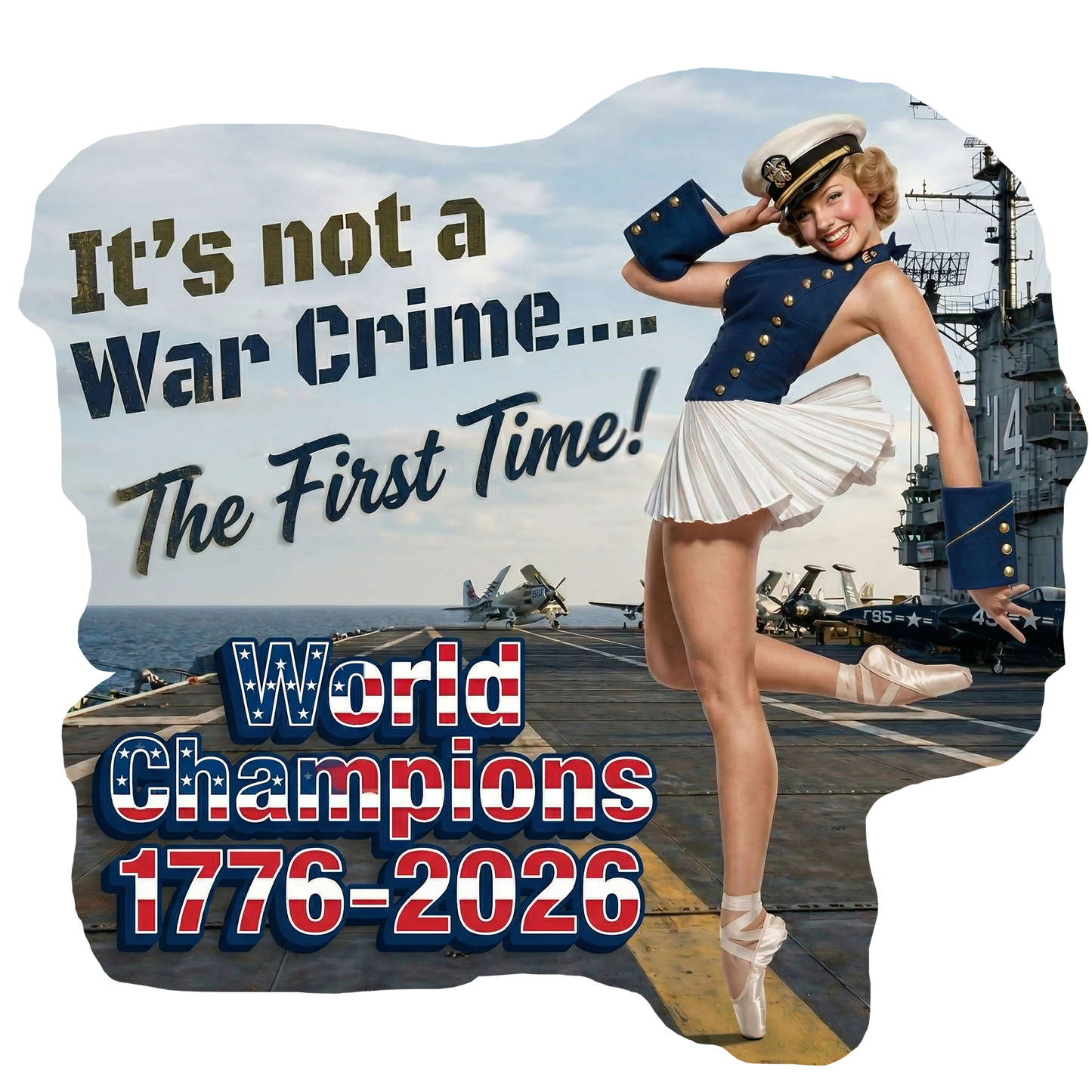 T-Shirt - War Crime - Retro Housewife Designs