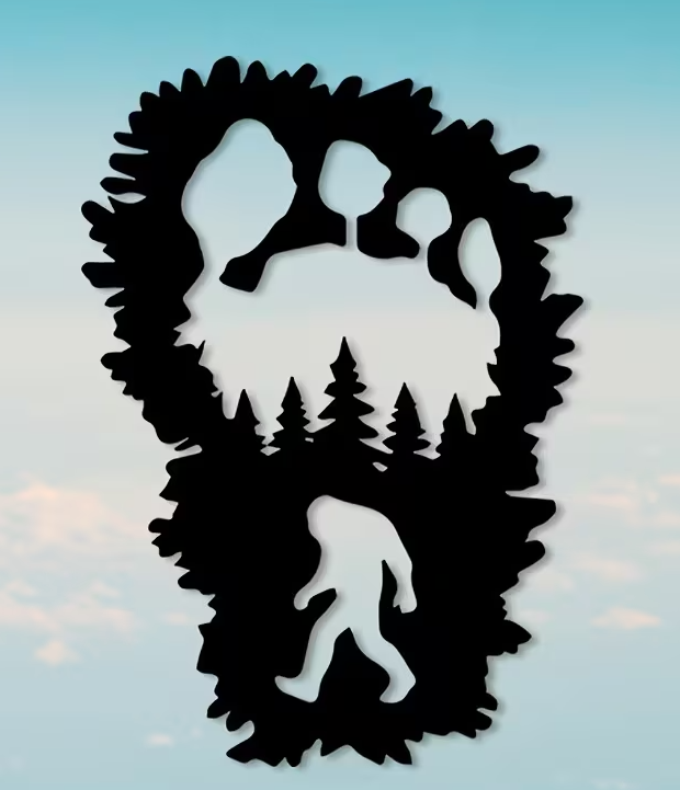 Bigfoot Metal Wall Art