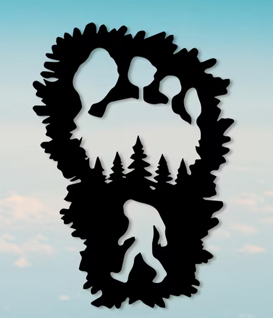 Bigfoot Metal Wall Art