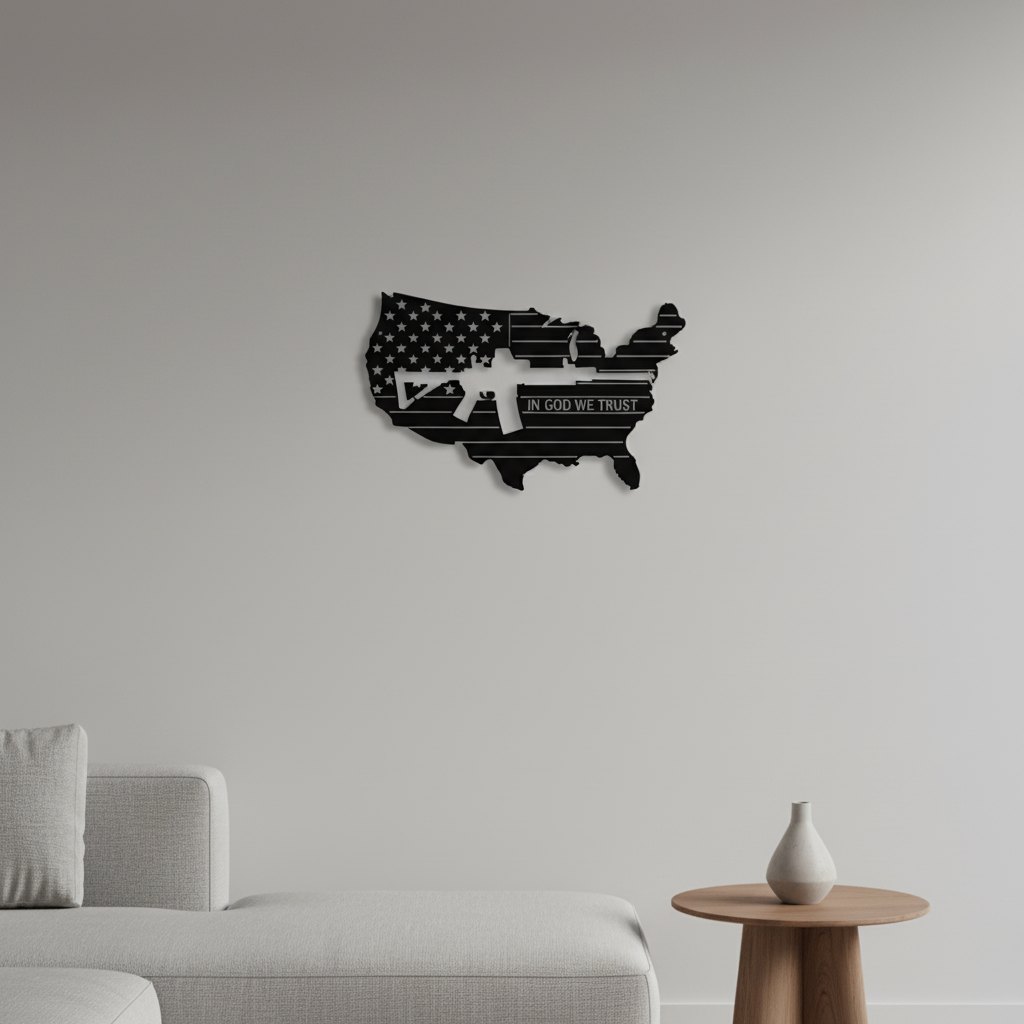 In God We Trust Metal Wall Decor