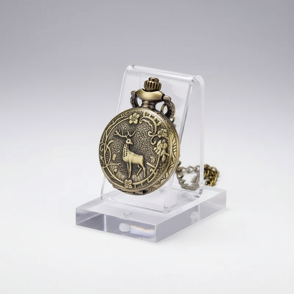 Pocket Watch Necklace - Deer