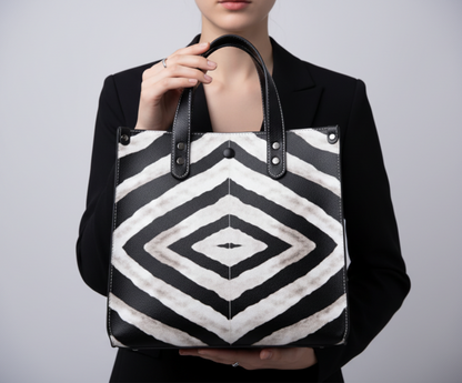Large Print Zebra Print Purse