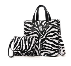 Small Print Zebra Stripes Purse