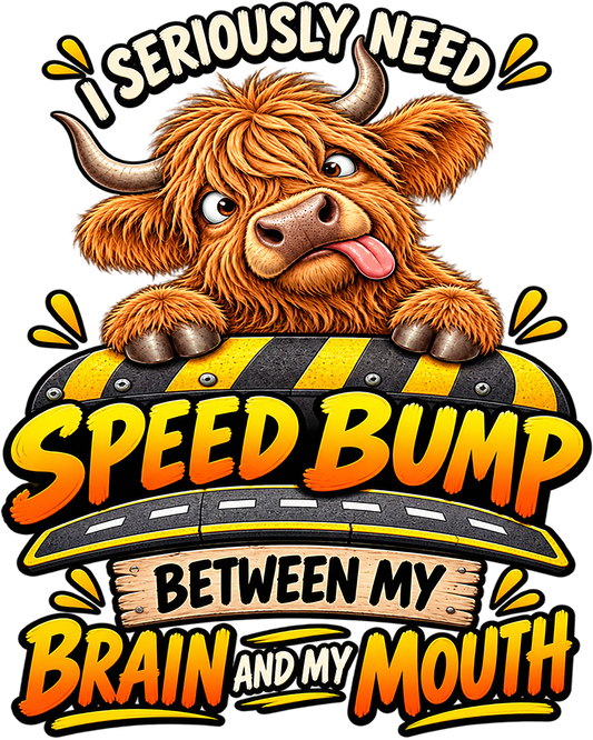Highland Cow - Speed Bump - T-shirt