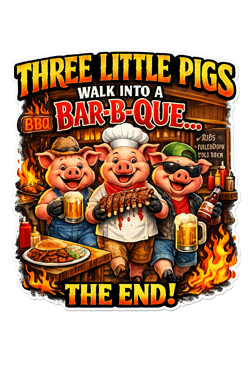 t-shirt- Three Little Pigs