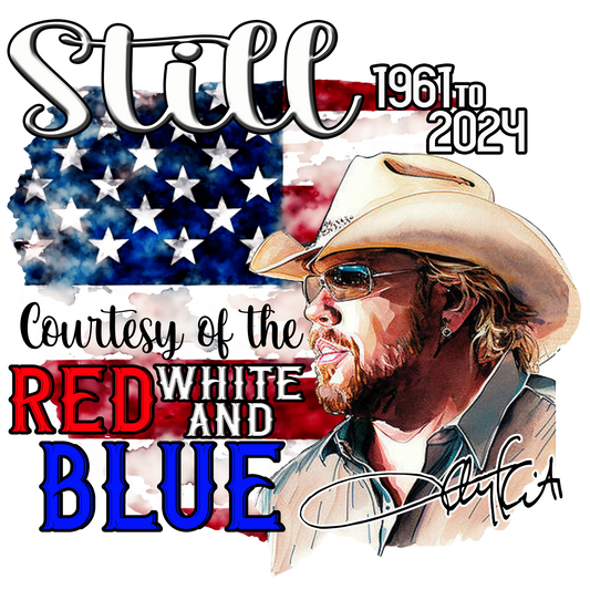 Toby Keith Red White & Blue Vintage Style T-Shirt
