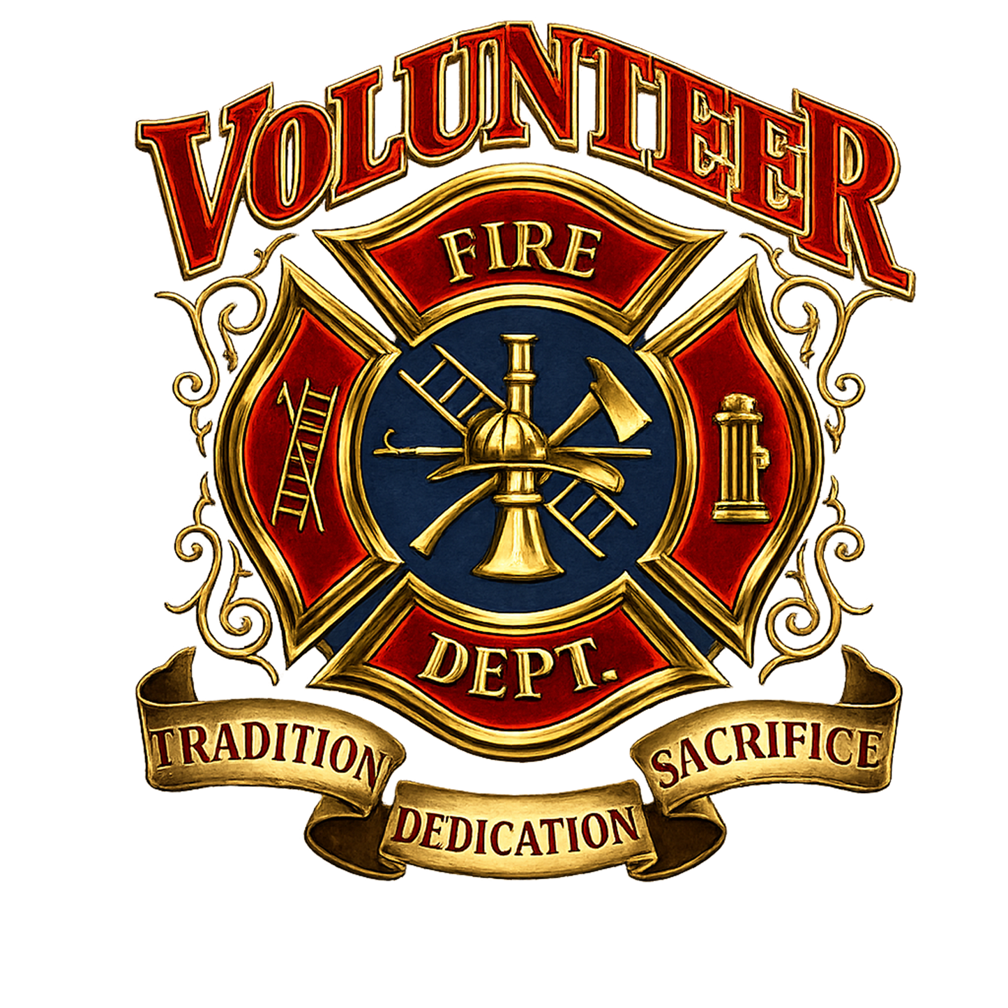 T-Shirt - Firefighter Volunteer (Version 2)