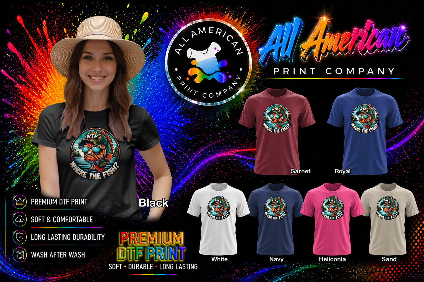 T-Shirt - Fishing - WTF