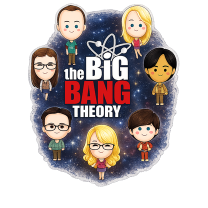 T-Shirt - The Big Bang Theory - Chibis