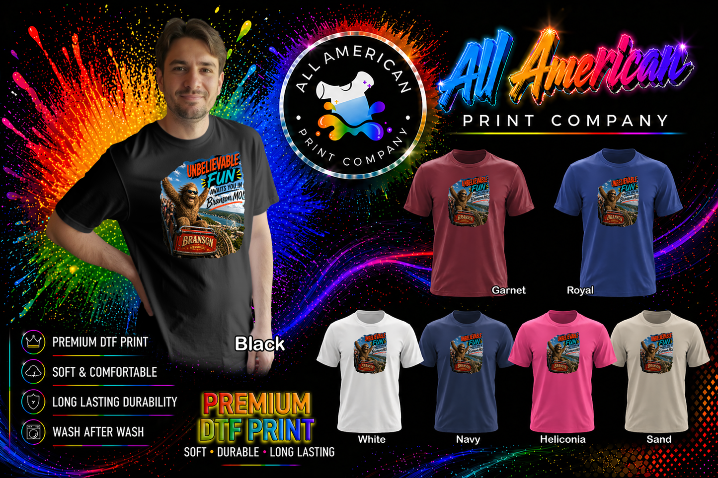 T-Shirt - Bigfoot - Branson - Fun