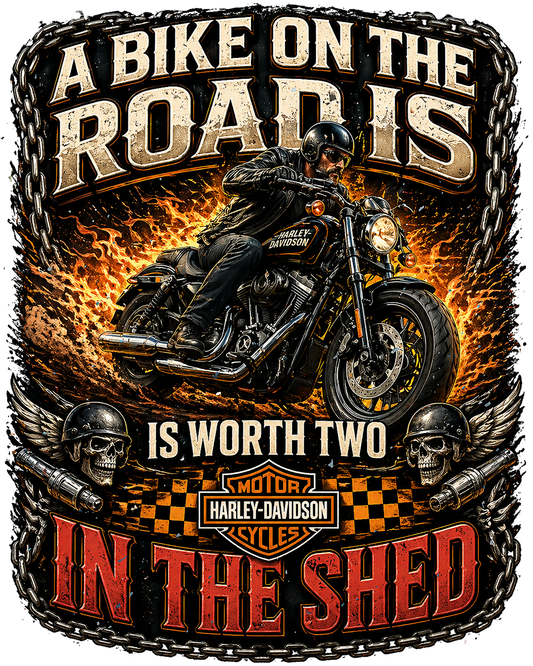 T-Shirt - Motorcycle - Bike On The Road
