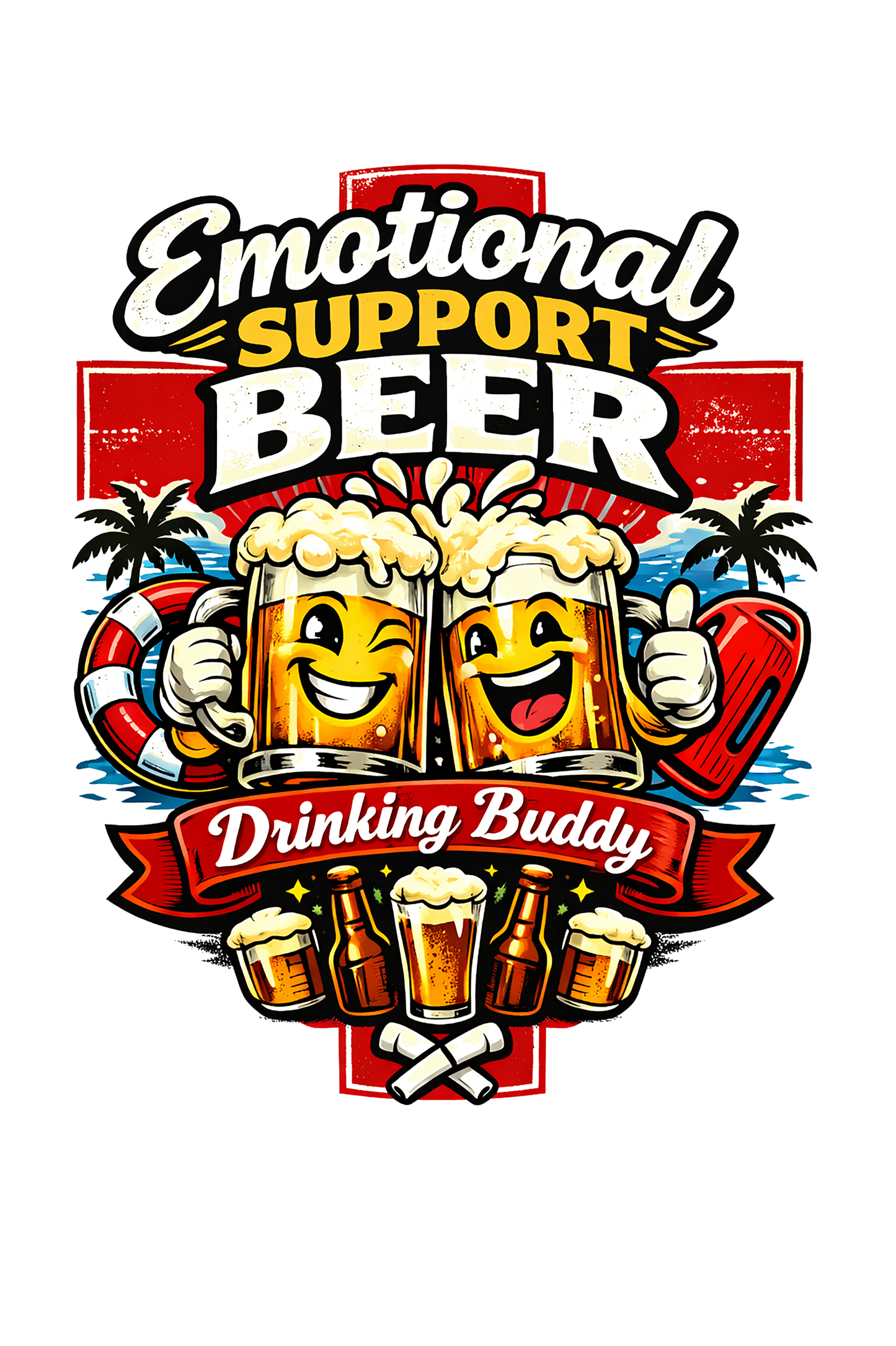 T-Shirt - Emotional Support Beer Buddy (v2)
