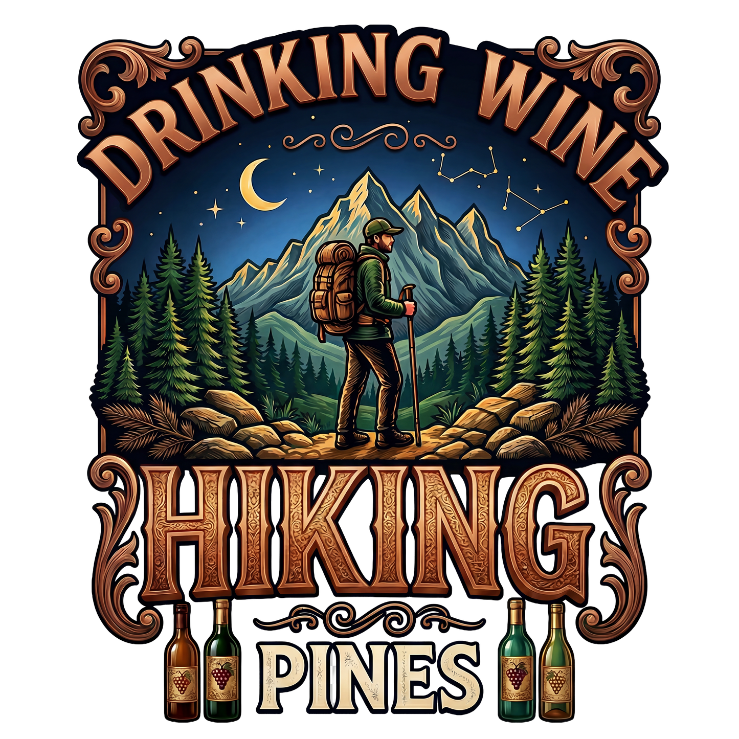 T-Shirt - Camping - Hiking Pines