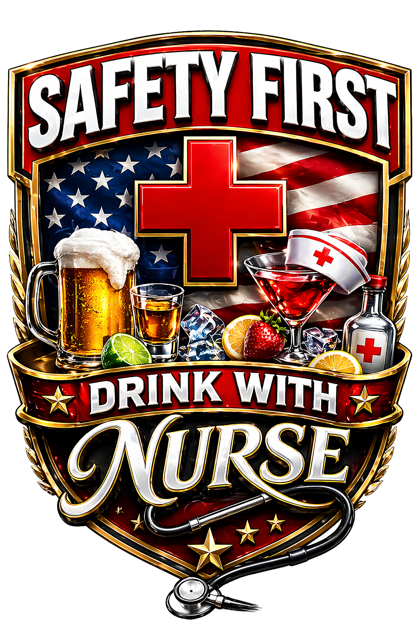 T-Shirt - Drink with a Nurse