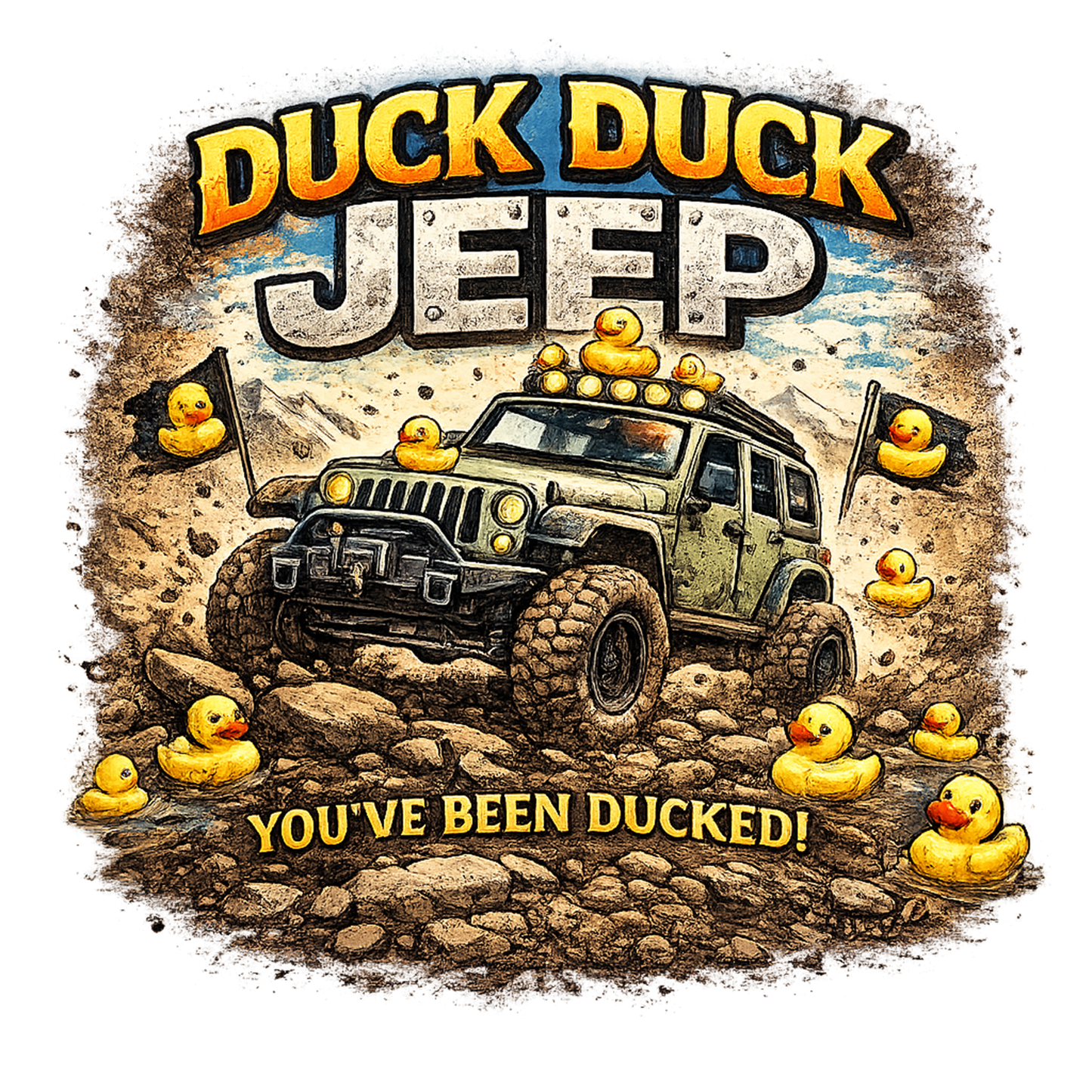 T-Shirt - Jeep - You've Been Ducked