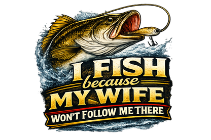 T-Shirt - Fishing - Wife