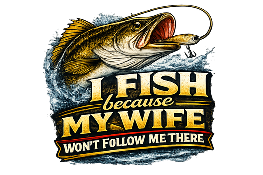 T-Shirt - Fishing - Wife