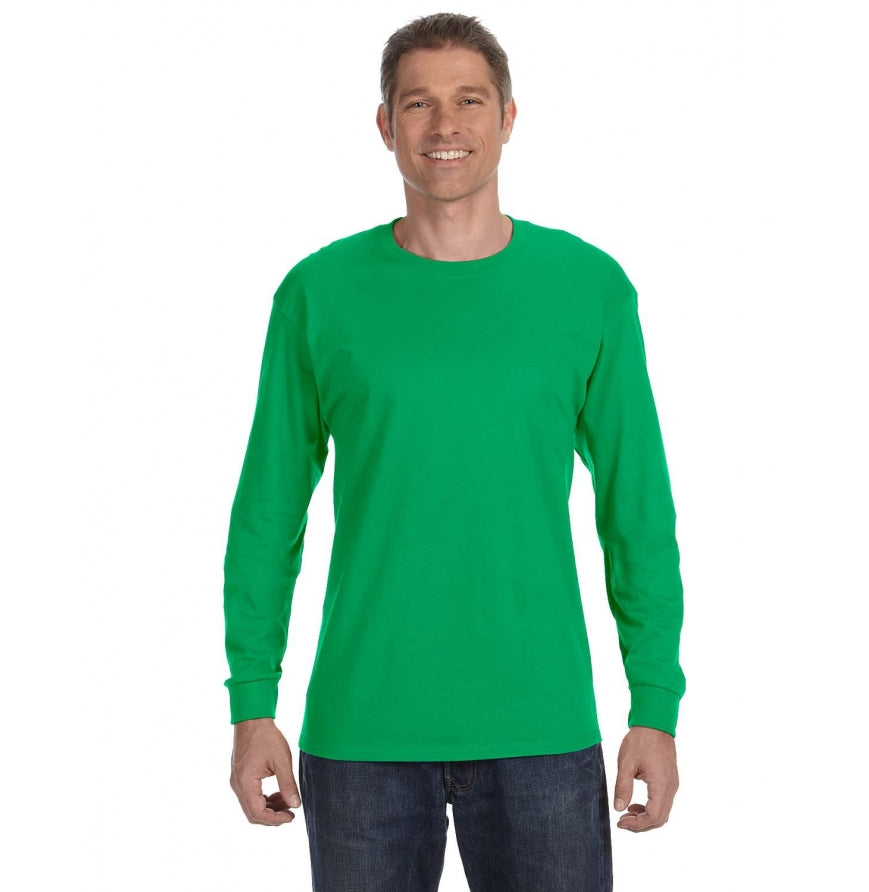 Gildan G540 long-sleeve T-shirt in Irish Green