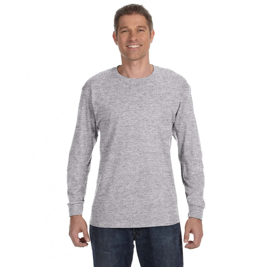 Gildan G540 long-sleeve T-shirt in Sport Grey