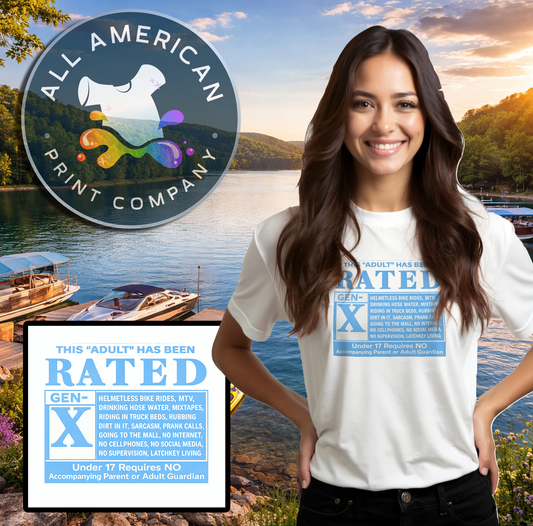 T-Shirt - Gen X Rated GenX