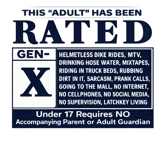 T-Shirt - Gen X Rated GenX (Version 2)