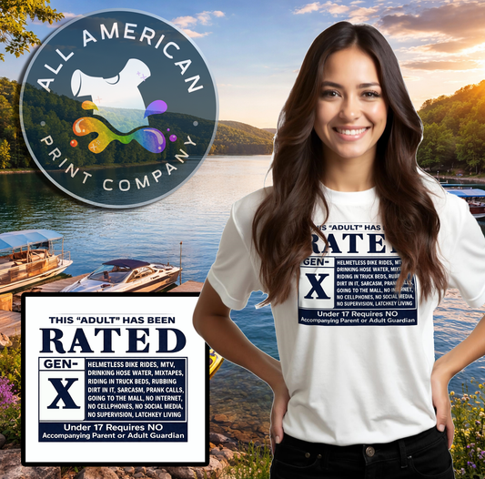 T-Shirt - Gen X Rated GenX (Version 2)