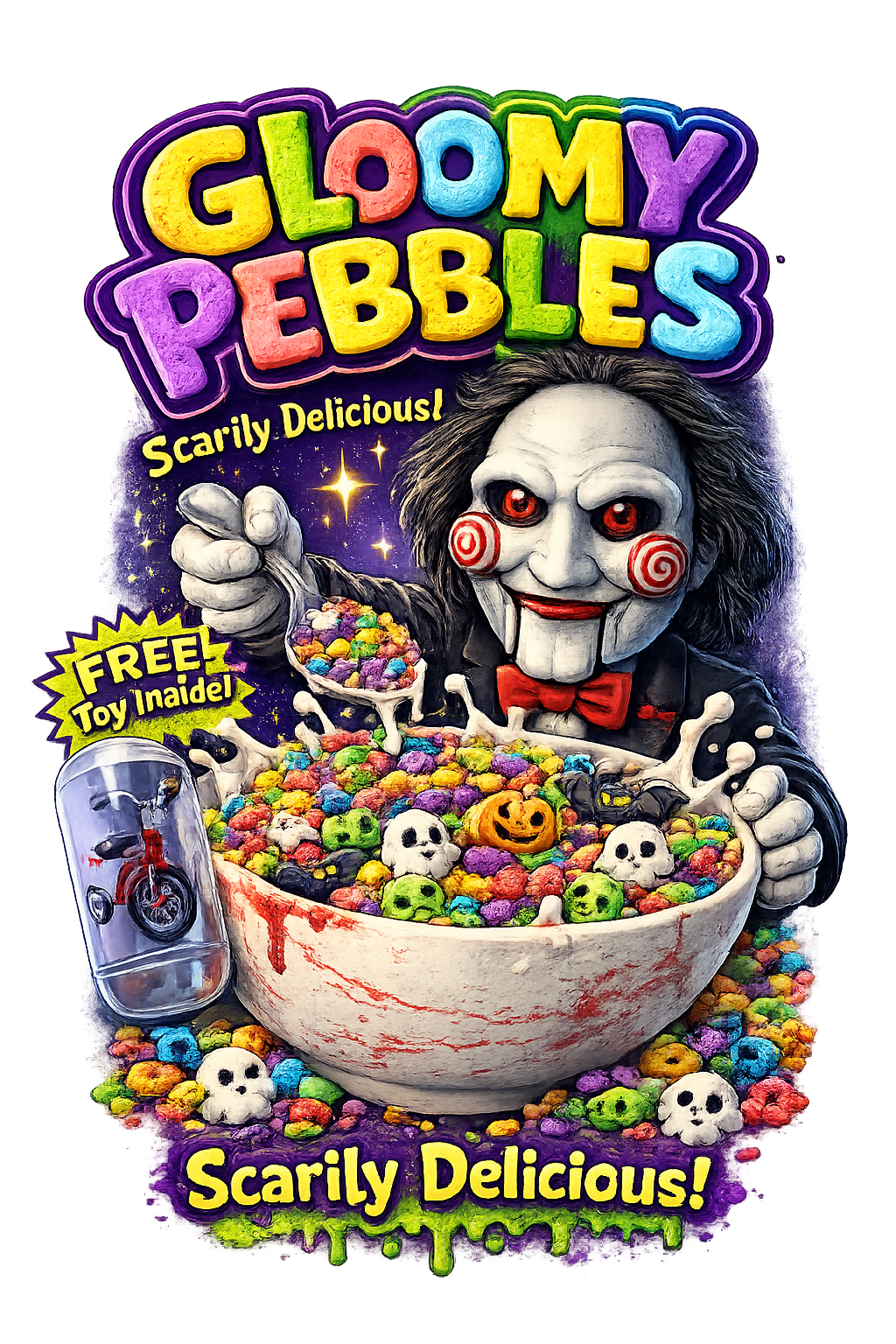 T-Shirt - Gloomy Pebbles - Cereal Killer Collection