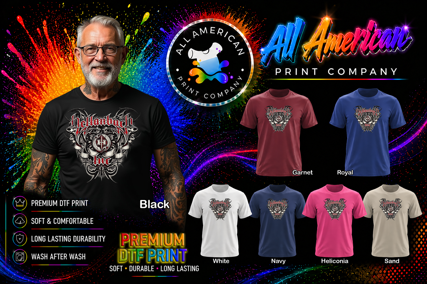 T-Shirt - Motorcycle - Hellenbach