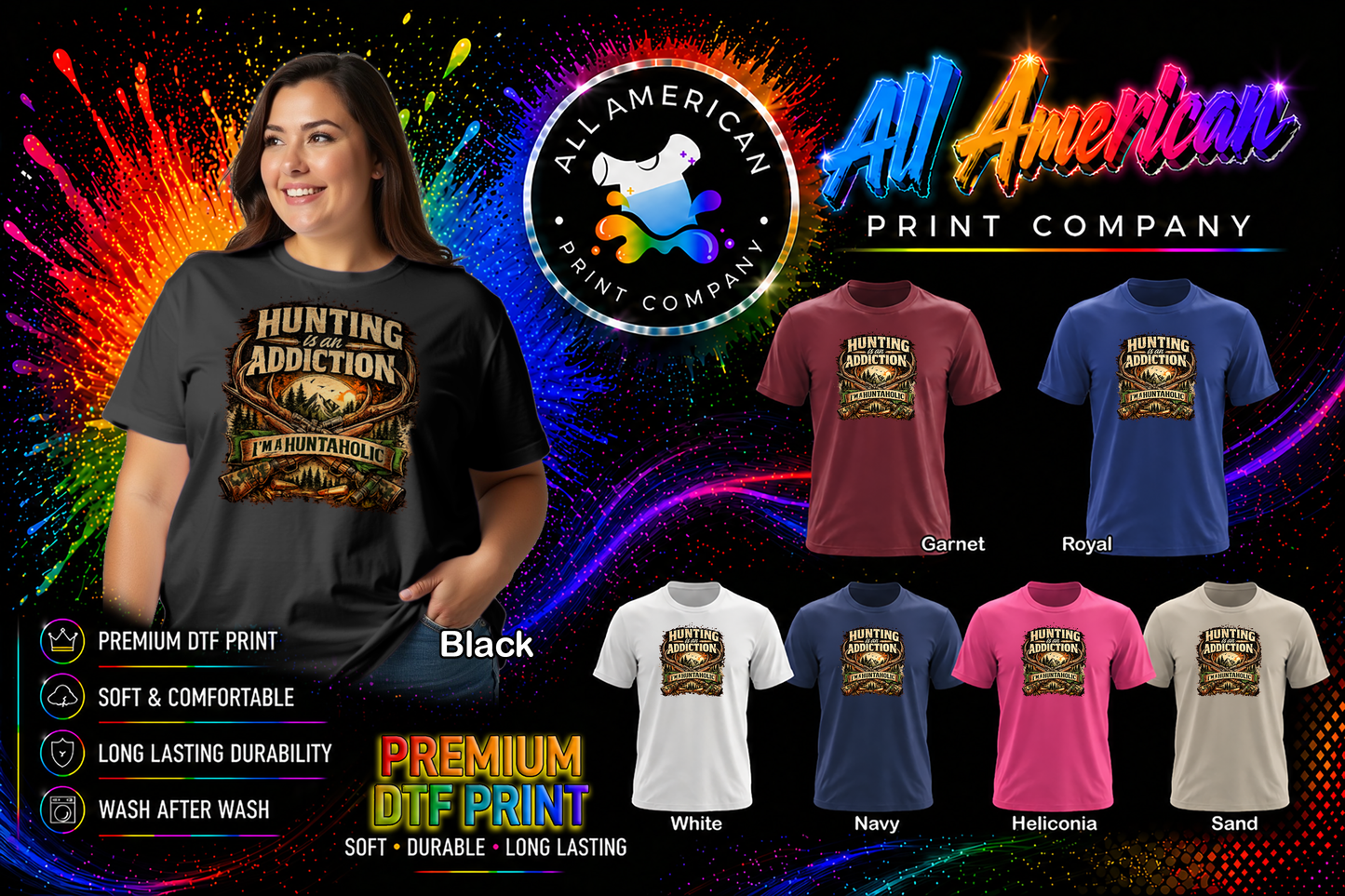 T-Shirt - Hunting - Addiction (v2)
